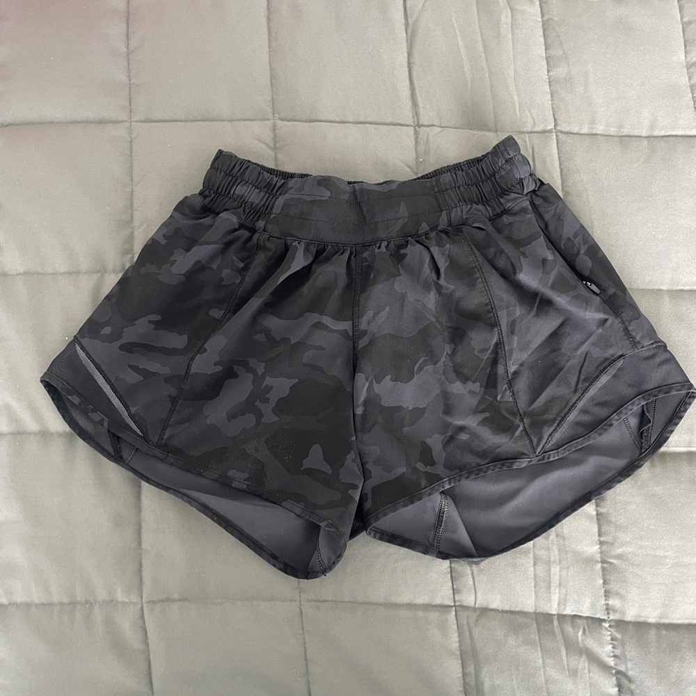 Lululemon Black Camo Women's Shorts